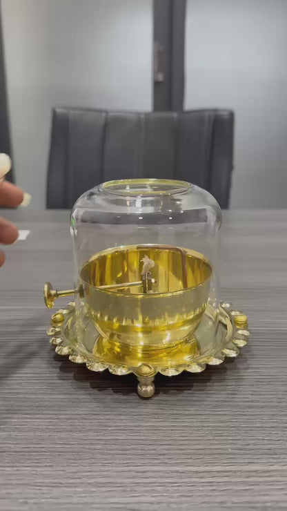 Shree Akhand Jyot Diya & Cover - Brass (पीतल) - PACK of 2- Premium Quality  ✅ | BUY1 GET1 - LAST DAY OFFER 🔥